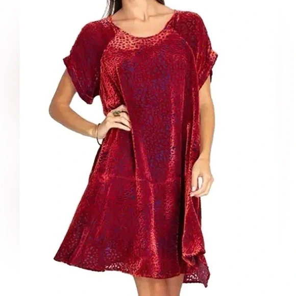 Johnny Was Doris silk blend burnout velvet dress NWT - Picture 10 of 14